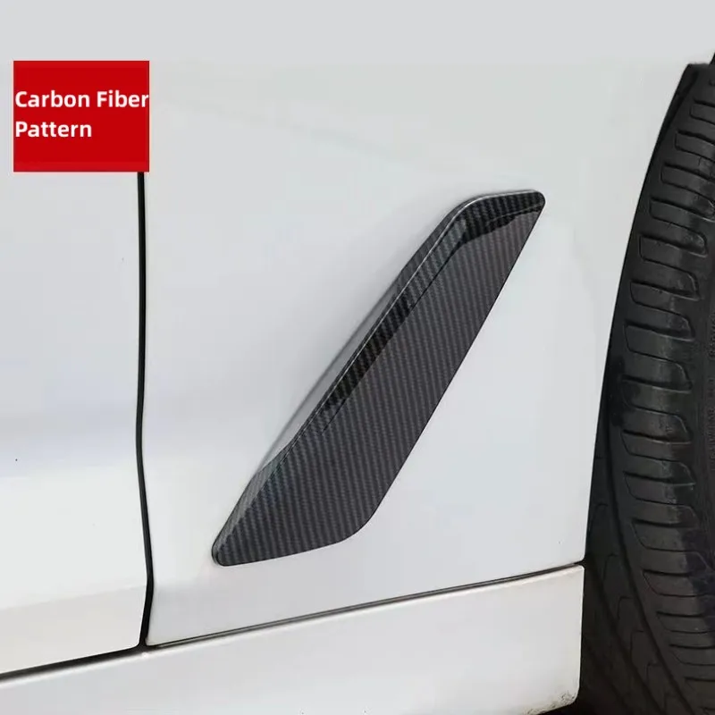 

For BMW 5 Series G30 528Li 2018-2022 Car Accessories ABS Piano Black Fender Side Air Vent Outlet Cover Trim Decorative Sticker