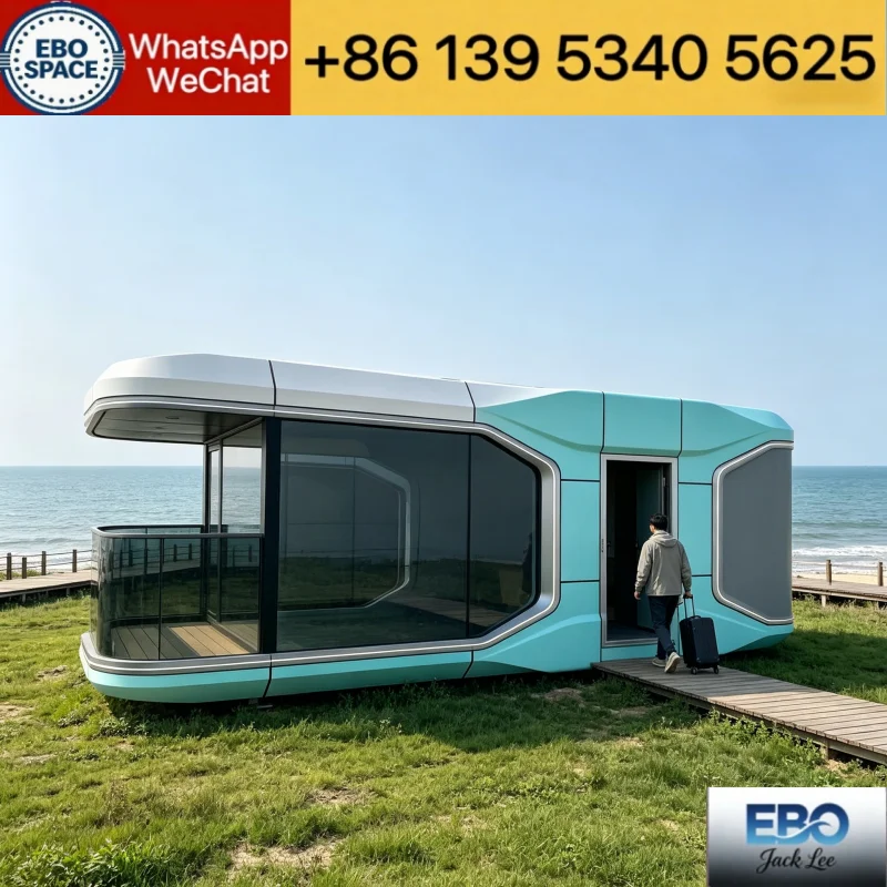 Fast Assembly Expandable Prefabricated House Fold Out Container Tiny Home Customized For Resort Hotel