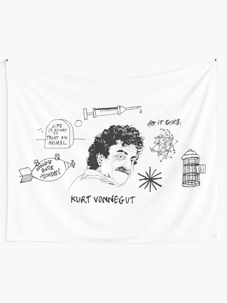 Ode to Vonnegut Tapestry Kawaii Room Decor Japanese Room Decor Tapestry