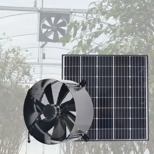 Quality Galvanization Wall Mounted Greenhouse Factory Exhaust Fan 14inch Solar Industrial Ventilators for farms