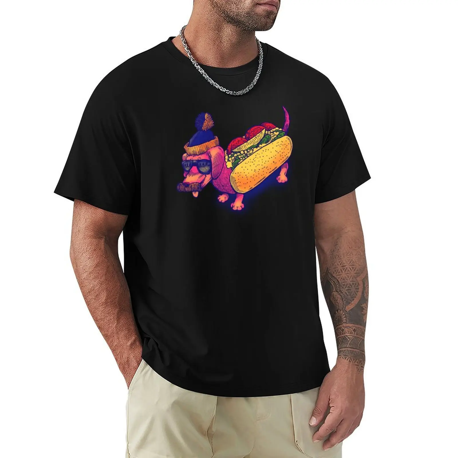 

The Chicago Dog T-Shirt Large Size Breathable Tee