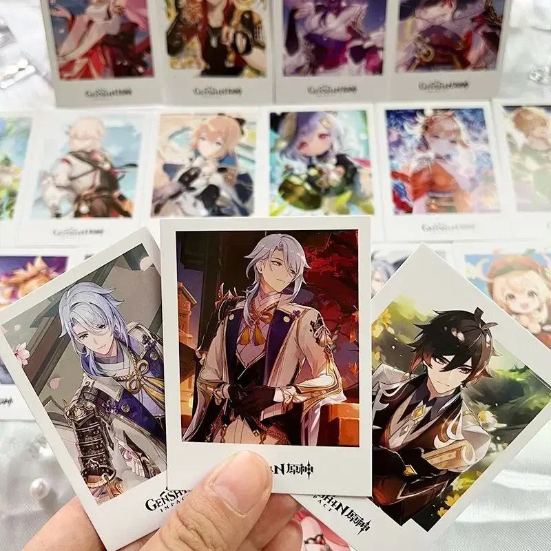 Jeu Genshin Impact Stand Roles Druo Card Photocard, HD Printed, Small Album Photo Cards, GérCollection Postcard, 40 PCs/Set