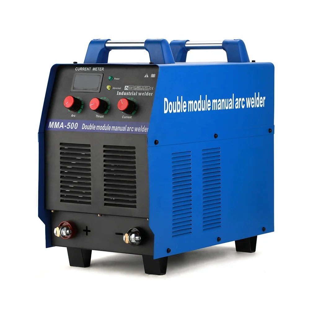 Saldatura impianto 380V 15KVA 500A IGBT Doppio modulo Saldatore ad arco manuale Saldatore Mma Saldatrici industriali Mma 500 Amp