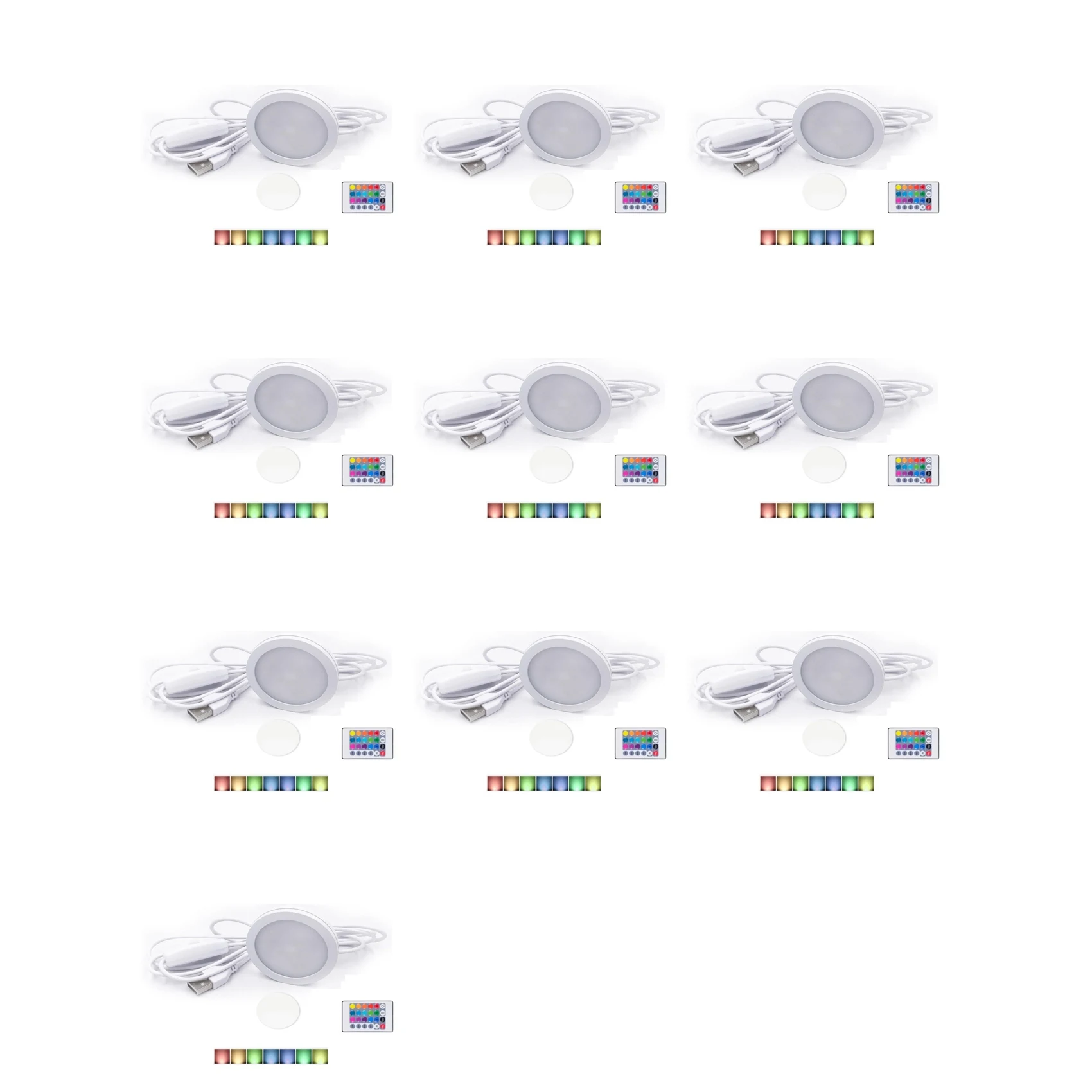 10X DIY Model For Led Lamp Kit,Bright Light Energy-Efficient Custom Lighting Project Multicolor Led Light Parts