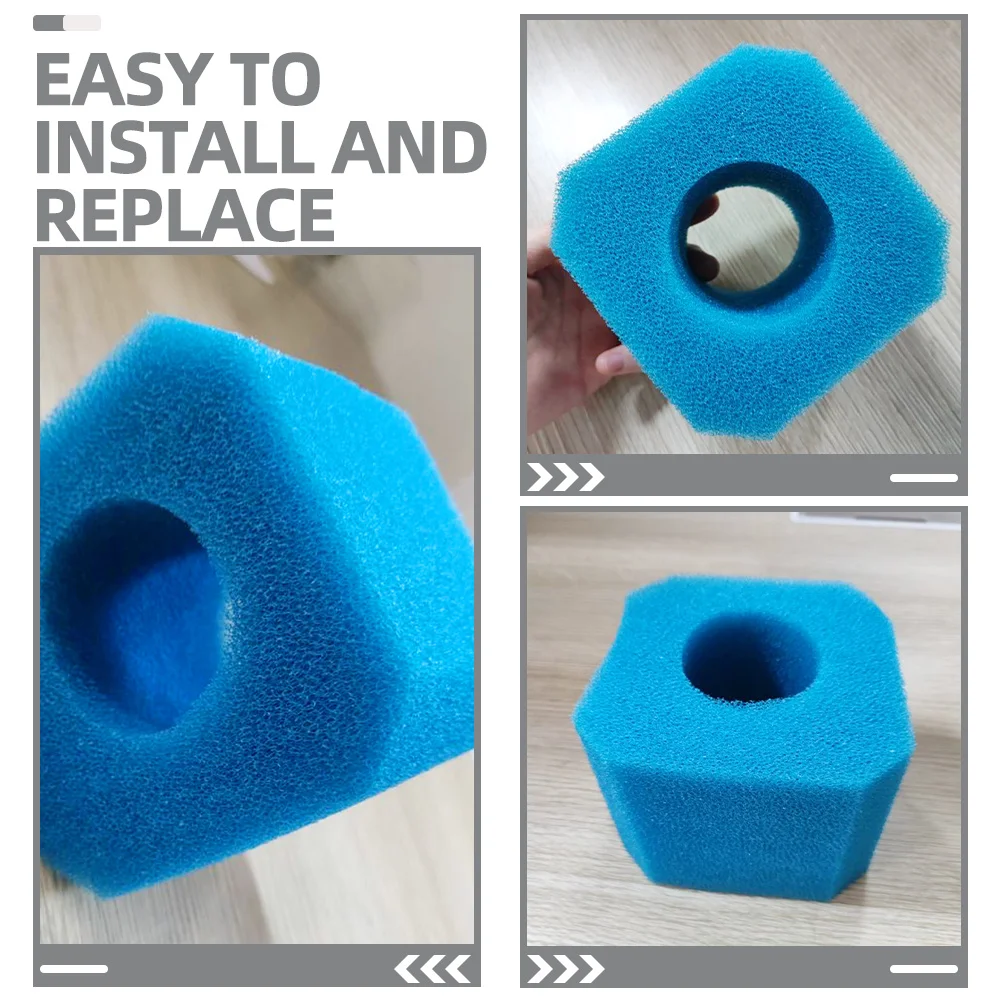 

4Pcs Reliable Pool Filter Sponge High Standards Purification Indoor Pool Accessories Breathable Strainer Accessories