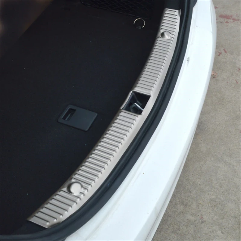 

WELKINRY For Benz C-Class Sedan W205 4th Gen 2015-2021 Car Tail Rear Bumper Box Gate Trunk Doorsill Threshold Scuff Pedal Trim