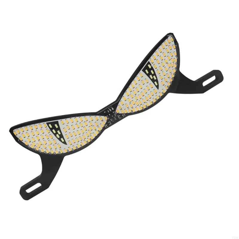 77HF High Brightness LED Dynamic Tail Lamp for Motorcycle License Plate Decorative Light Waterproof Dustproof Simple