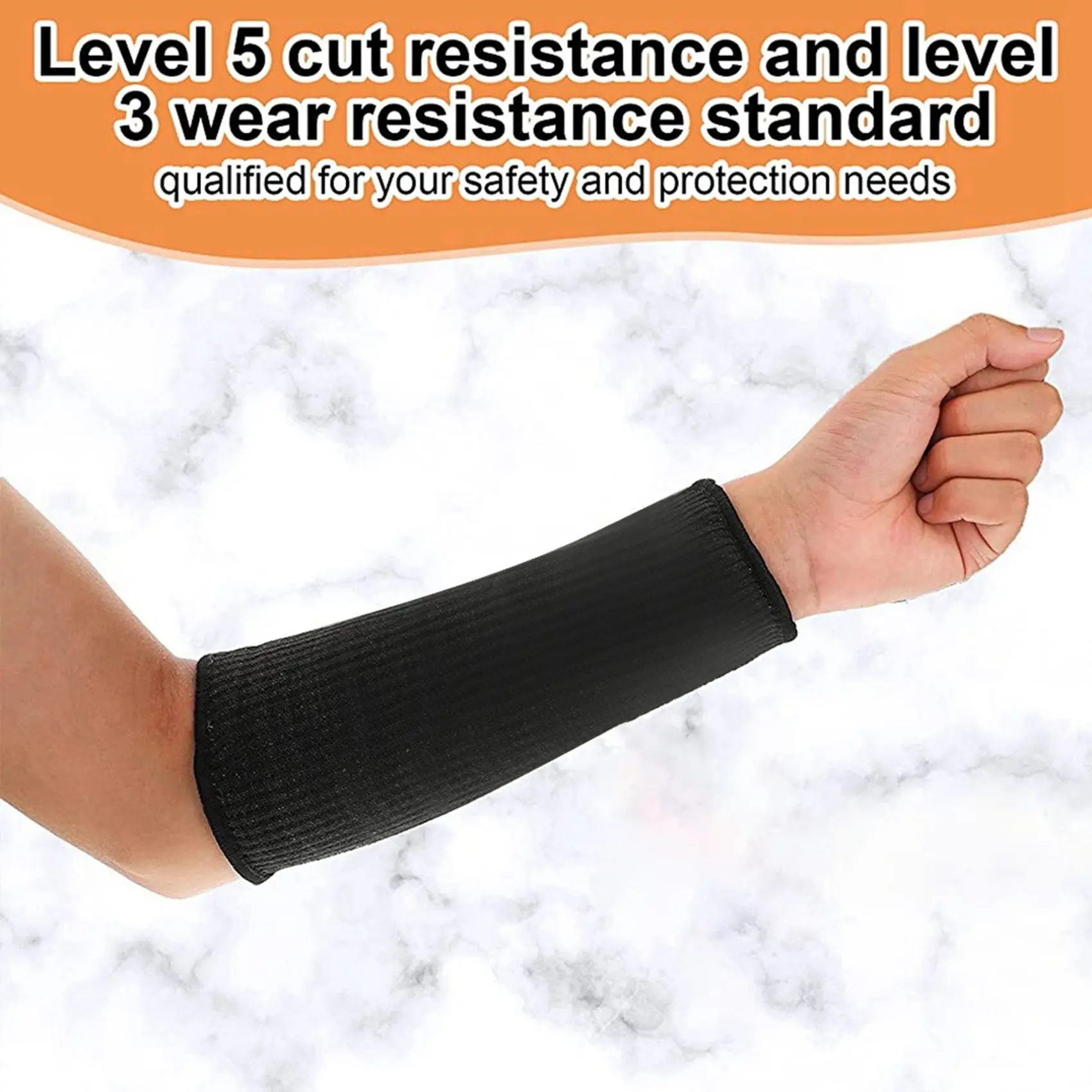 4 Pair Cut and Burn Resistant Sleeves Arm Protection Sleeves Forearm Protectors for Thin Skin and Bruising