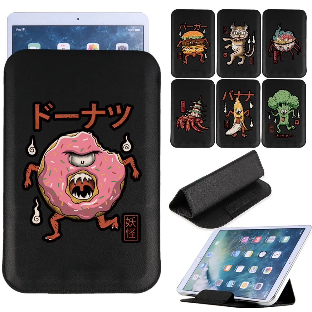 Custodia universale per Tablet custodia per supporto 7 8 custodia per magnete da 10 pollici custodia per Tablet in pelle PU per Anime Cute Monster Series