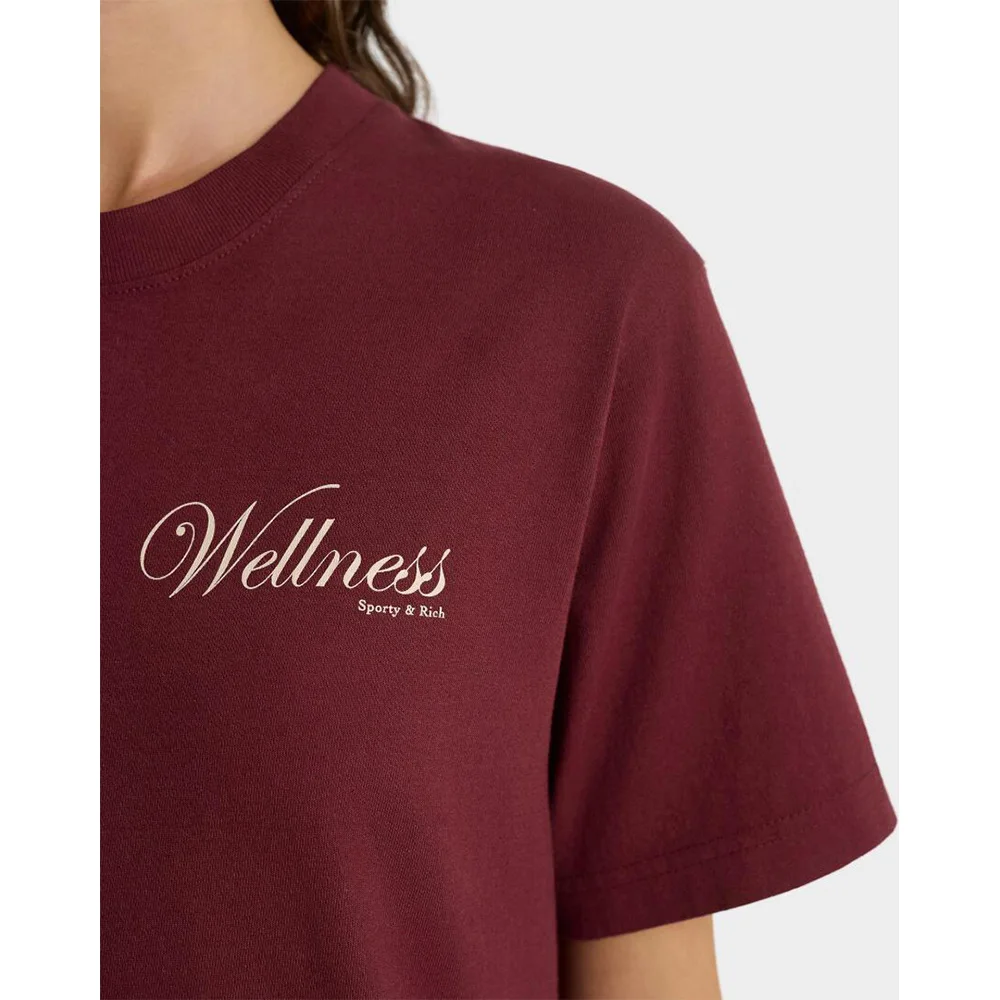 Summer Health and Wellness Letters Printing Vintage Style T Shirts Women Short Sleeve Loose Cotton Tops Ins Fashion Tees