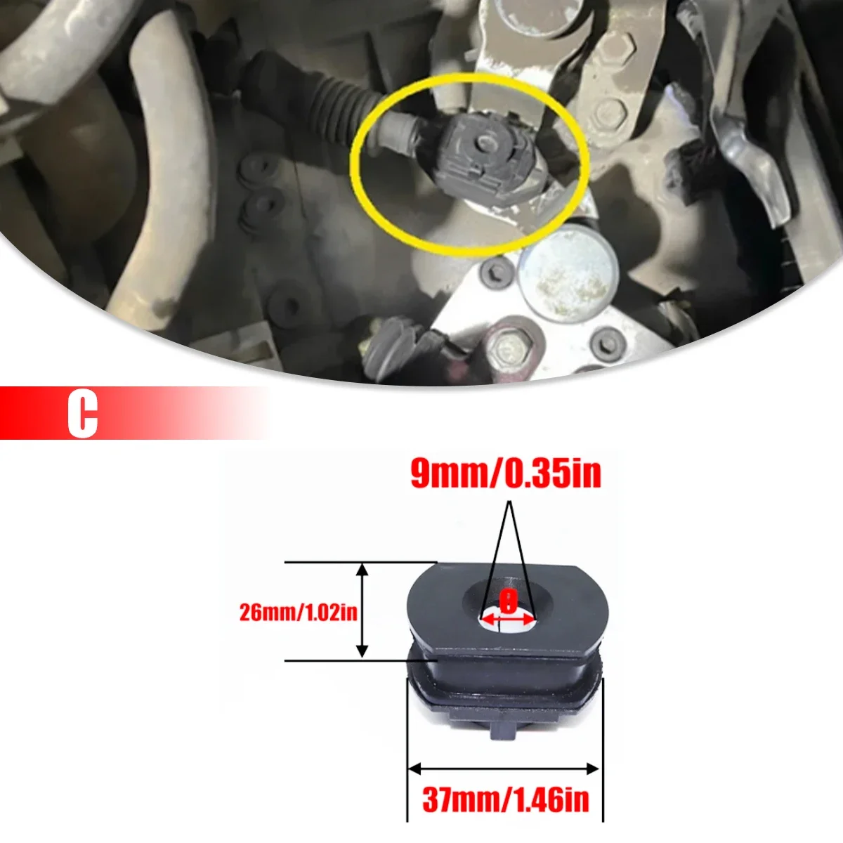 Adaptador de ilhó de mudança de marcha manual automático, alavanca de ligação, bucha, clipes de manga para nissan, renault, chevrolet, citroen, ford