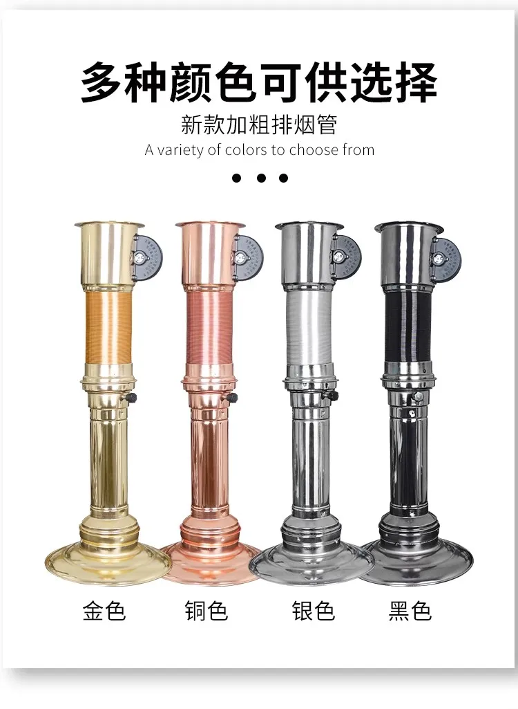 النمط الصيني الشواء مطعم دخان العادم تلسكوبي قناة مروحة الشواء وعاء ساخن نظام العادم