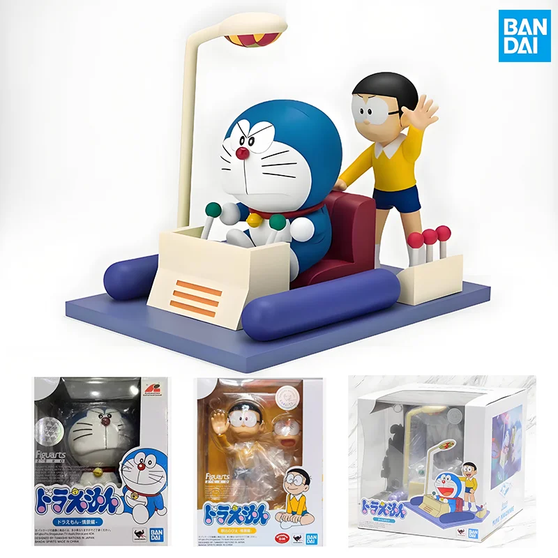 

Bandai оригинальный комплект модели SHF Nobita аниме Doraemon, экшн-фигурка, модель игрушки, Коллекционная модель, украшения, подарки для детей и мальчиков