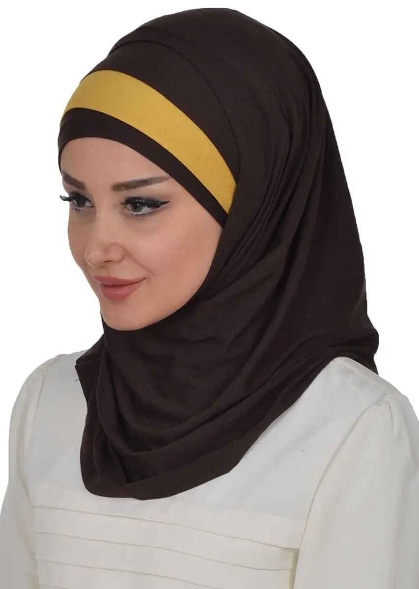 Conjunto de bufanda de hueso de doble color