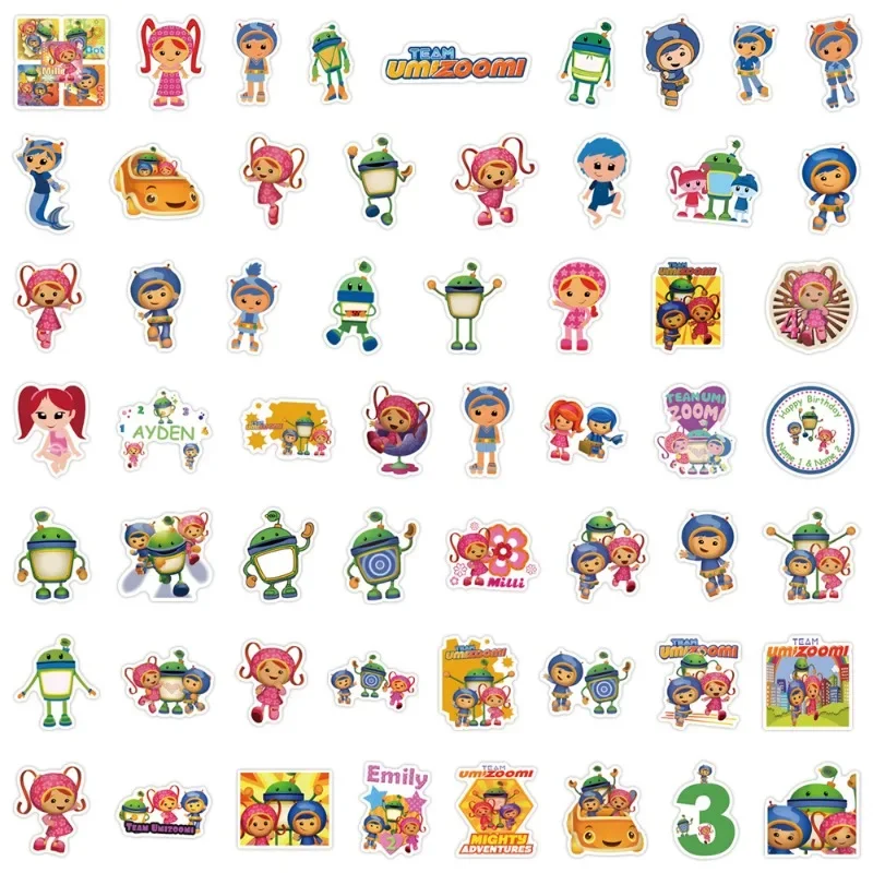 สติกเกอร์ลายกราฟฟิตี้ทีมอูมิซูมิ 55 ชิ้น สำหรับเด็ก เสริมสร้างทักษะคณิตศาสตร์ วัสดุการสอน ของเล่นคลาสสิก DIY สำหรับเด็ก