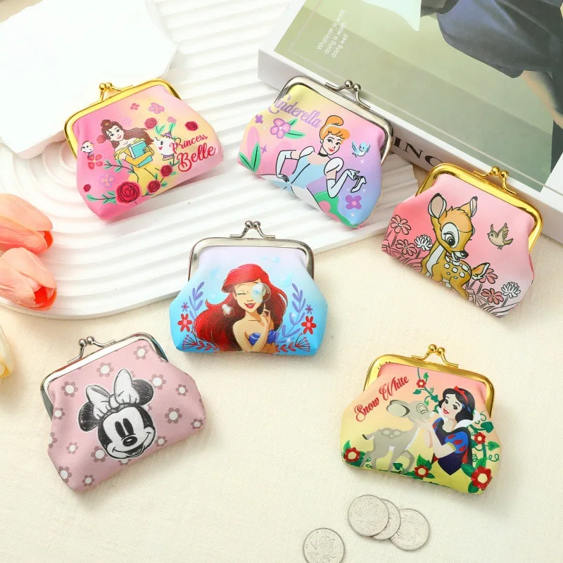 18pcs/lot Disney Princess Mouse Pencil Case Cute Pencil Box Coin Purse Cartoon Animal Stationery Pen Bag School Office Supplies