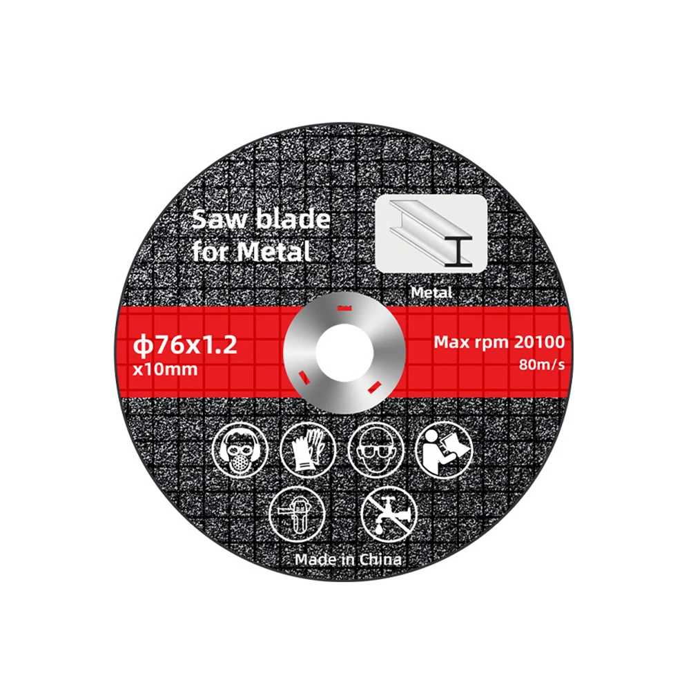 1/10PCS 76mm Metal Cutting Discs High Hardness Saw Blade Electric Sanding Grinding Cutting Disc Angle Grinder Accessories