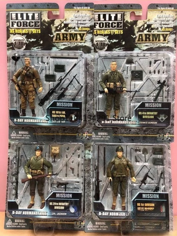 

Original BBI 1:18 (3.75-inch) 1944 D-Day Normandy Landing WWII Action Figure Collectible Model Toy