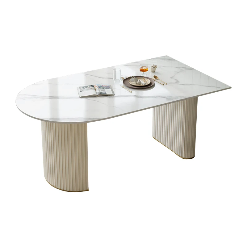 Ultralight Nordic Dining Table Waterproof White Modern Coffee Dining Table Center Space Saving Mesas De Jantar Furniture