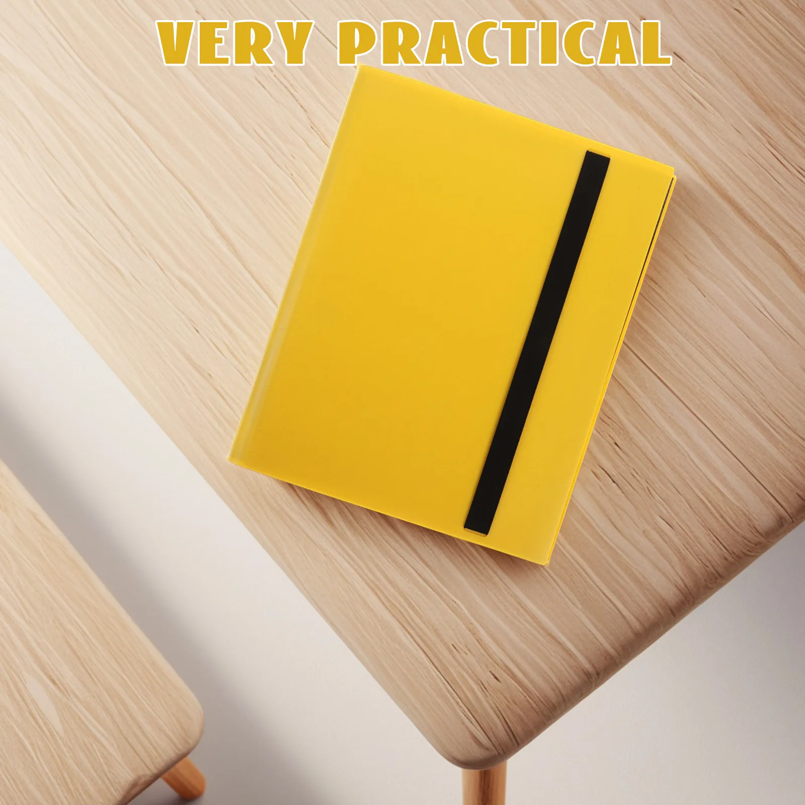360-Pocket Waterproof Trading Card Binder with Sturdy Cover and Carrying Strap for Sports Baseball Football Basketball Hockey view 5