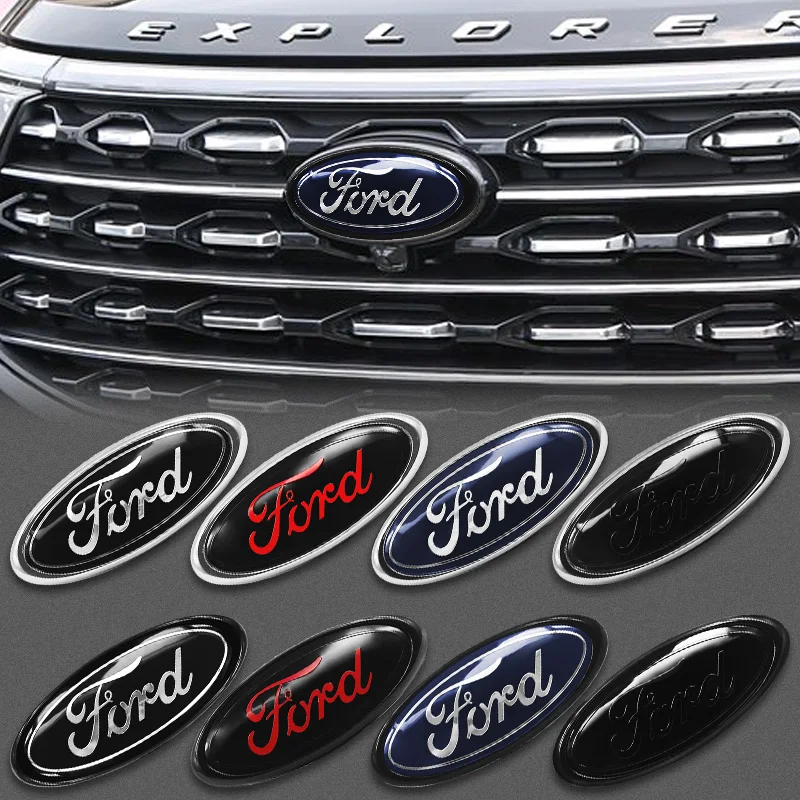 Emblema Dianteiro e Traseiro para Carro Ford Mondeo Focus Fusion MK2 MK4 F150 F250 Everest Escape Acessórios Distintivo para Grade Capô e Porta-Malas