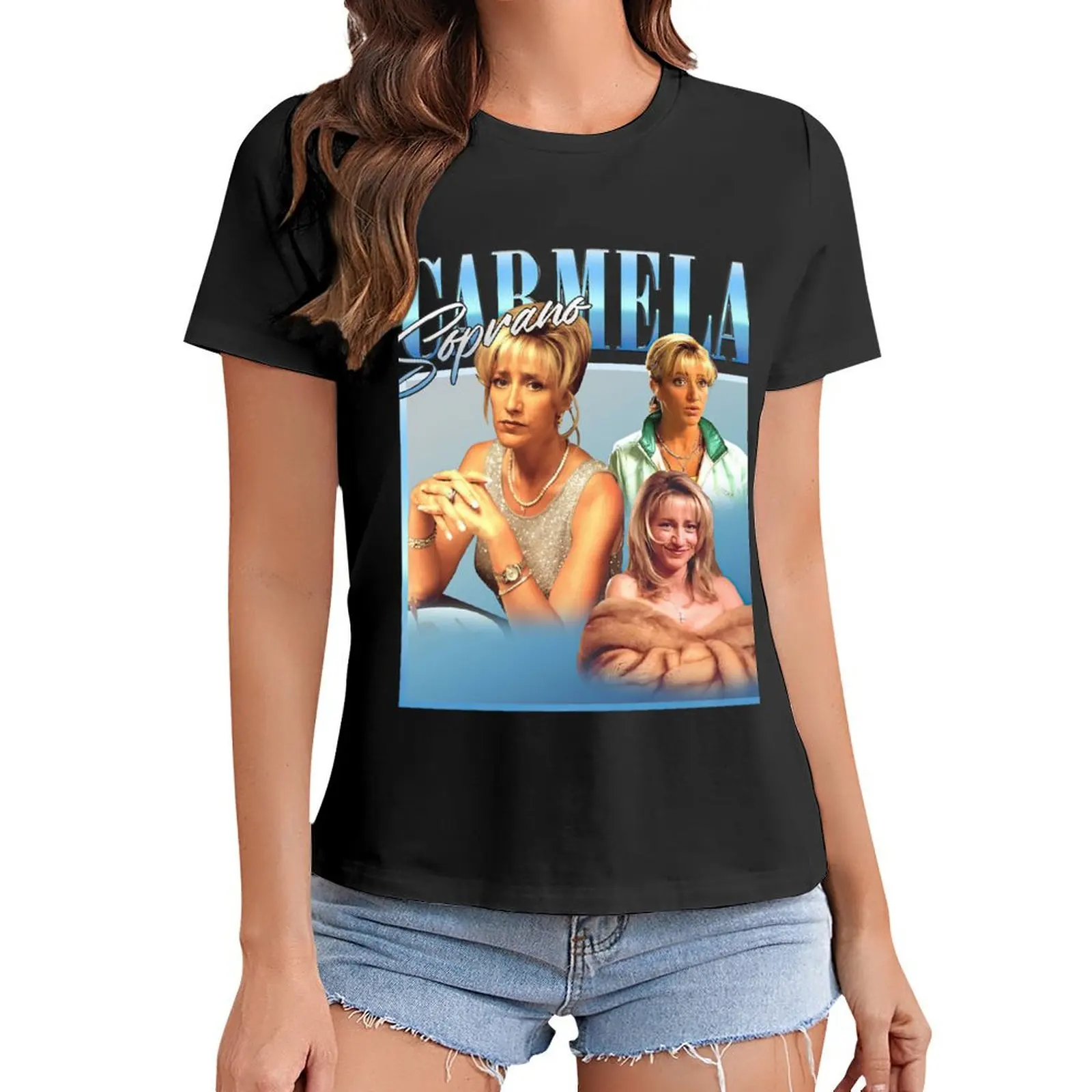 Carmela-Sopraan Klassiek T-Shirt Vrouwelijke Kleding Zomer Kleding Vrouw Mode