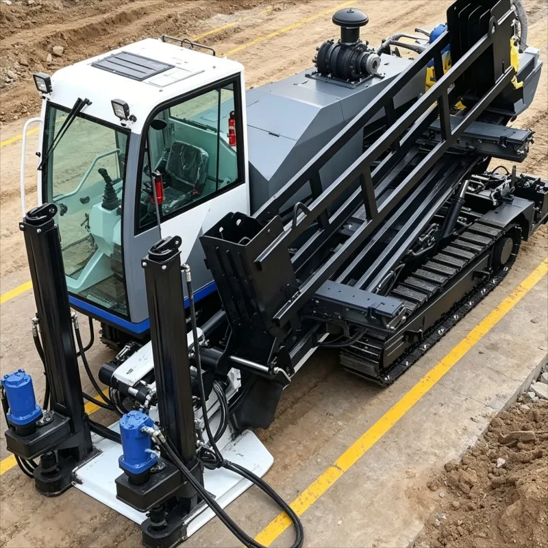 Customized Compact Hydraulic HDD Directional Drill Rig Horizontal Boring Machine Crawler Trenchless Drilling System Industrial