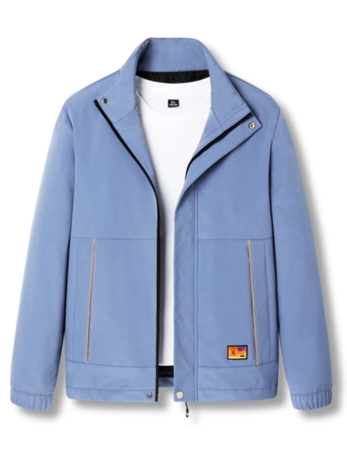 

Модная мужская куртка 2024 года: весенне-осенний кардиган большого размера для повседневной носки на улице, рабочая одежда, городской стиль