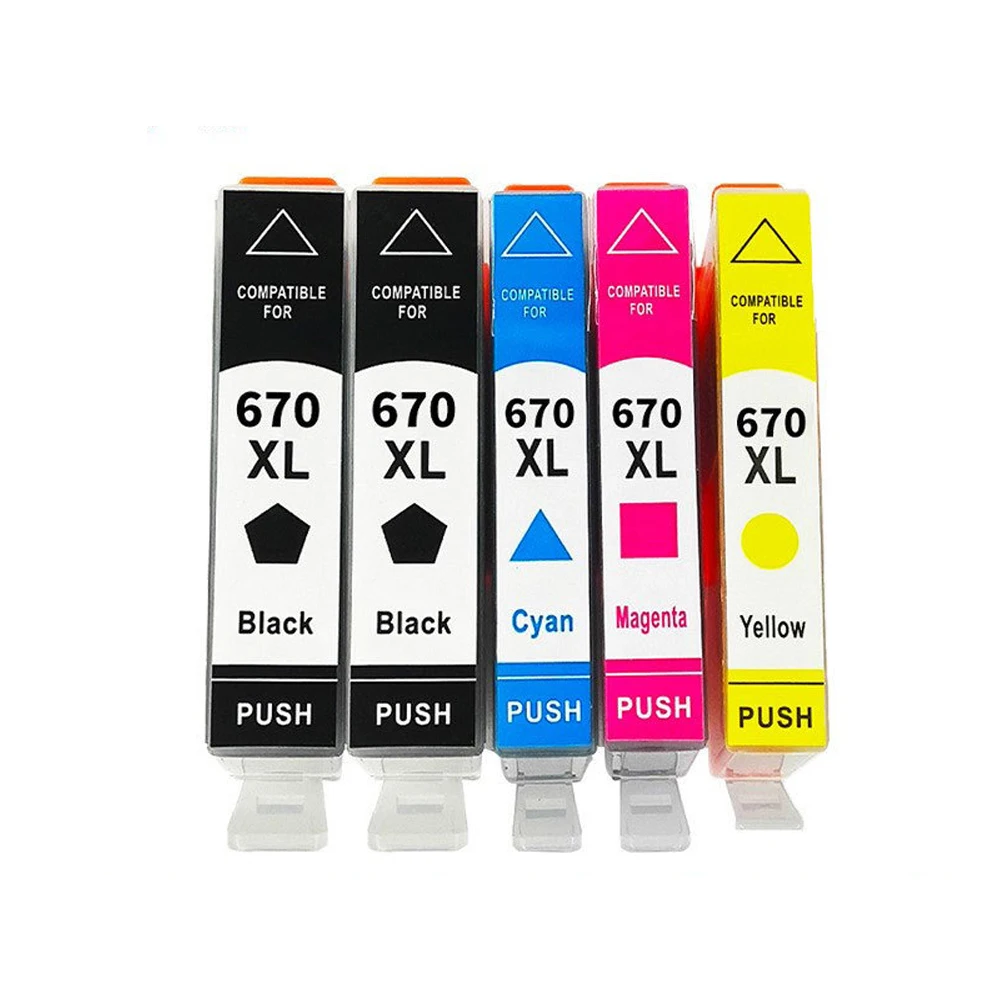 einkshop Compatible for hp 670 670xl Ink Cartridges Replacement For HP Deskjet 3525 5525 4615 4620 4625 6525 printer