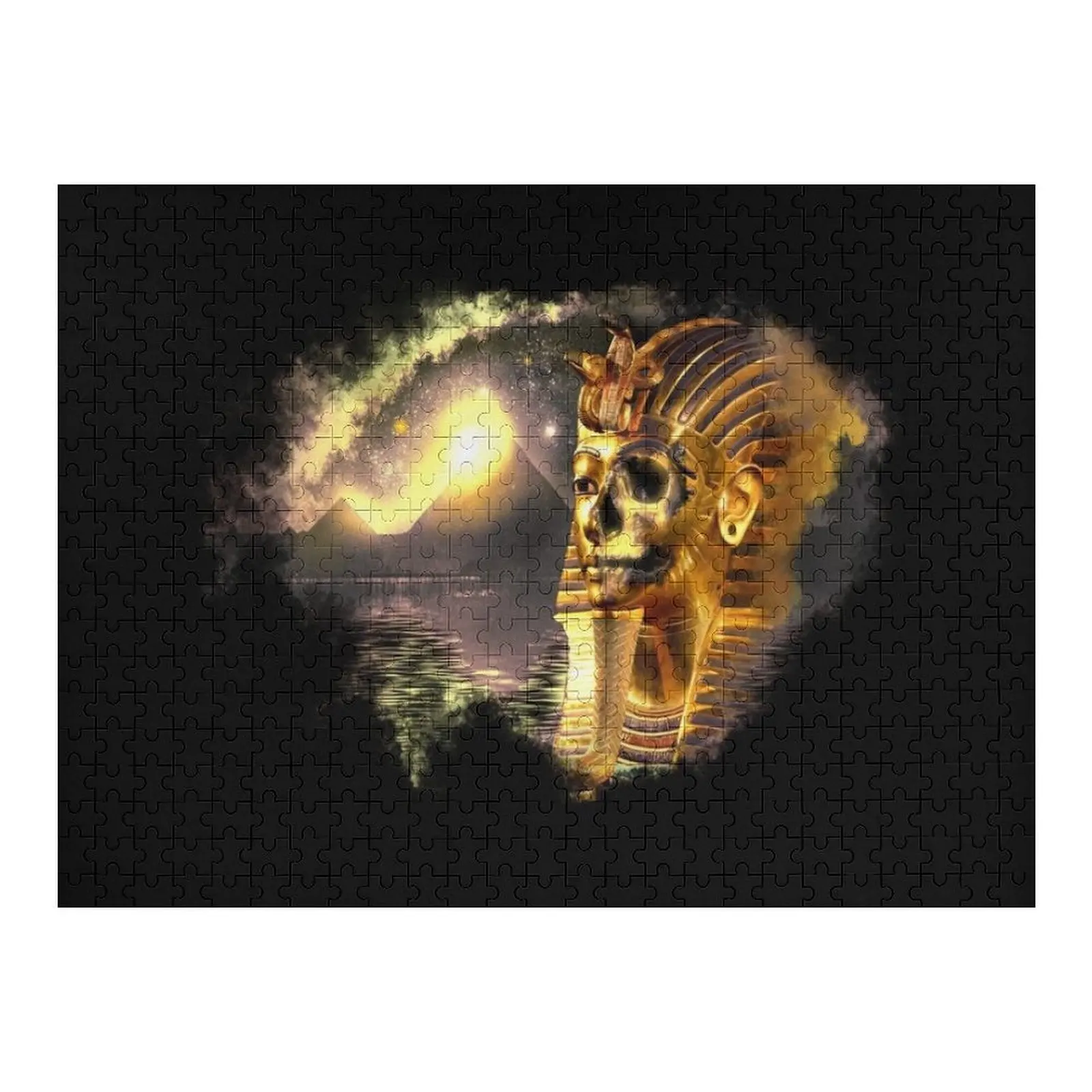 

Mystic Pharaoh Jigsaw Puzzle Woods For Adults Custom With Photo Puzzle