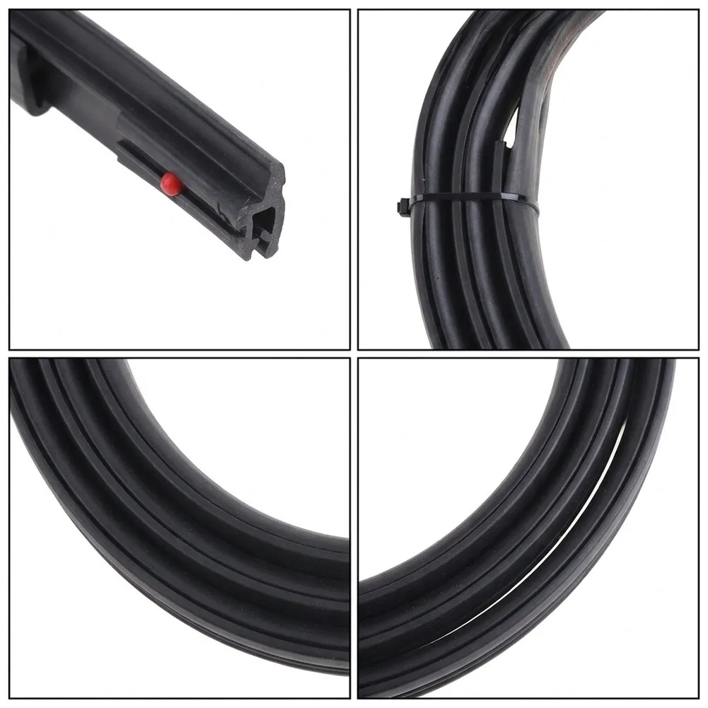 Roof Moulding Trim Seal for Toyota For Tundra CrewMax Cab 2006-2021 Rubber Construction with Embedded Steel Wire Support