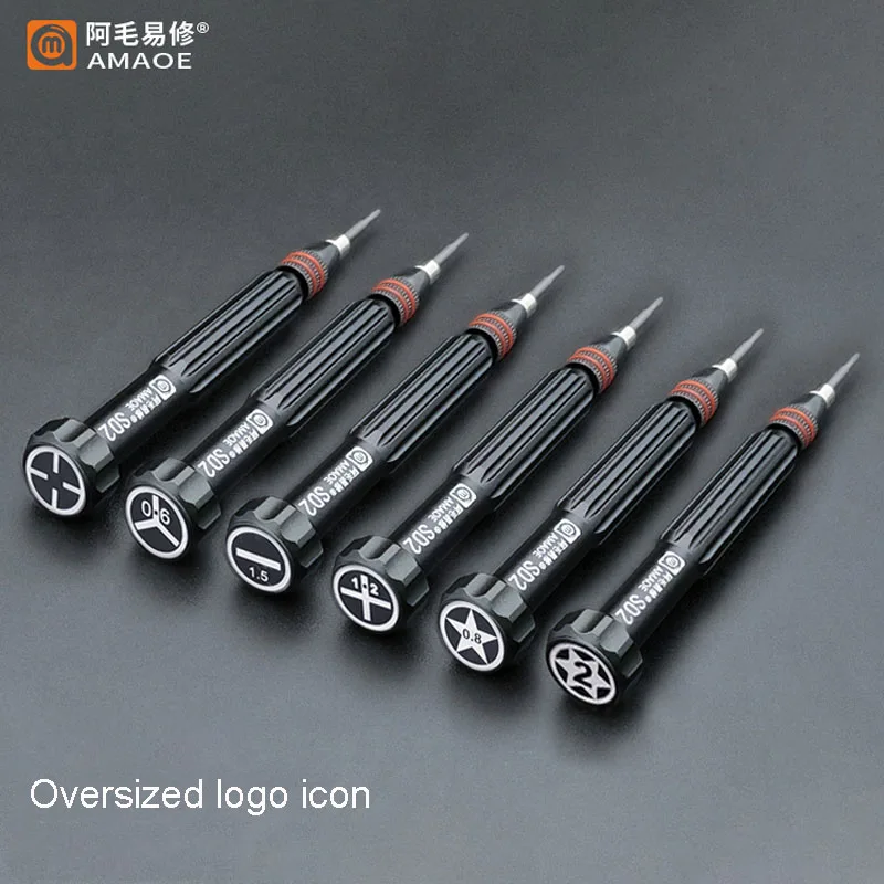 Amaoe-SD2 Precision Magnetic Screwdriver para IOS e Android Phone, Camera Watch Opening Disassembly Tool, New Batch Head Fixed Design