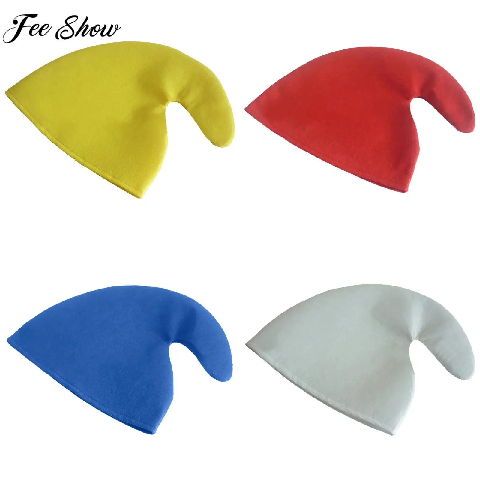 

Мужская и женская рождественская шляпа эльфа, однотонная кепка, тематическая вечеринка на Хэллоуин, Рождественские эльфы, гном, карнавальный костюм, аксессуары, реквизит