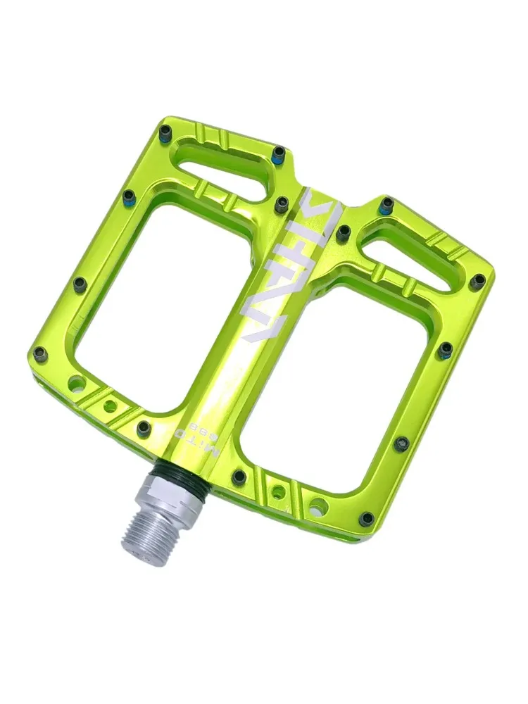 AliExpress NONE Ultra-light MITO Mountain Bike Pedal Seal 3 Bearing Polished Hollow Non-slip Flat Feet Mtb Bicycle Pedals Riding Equipment Parts