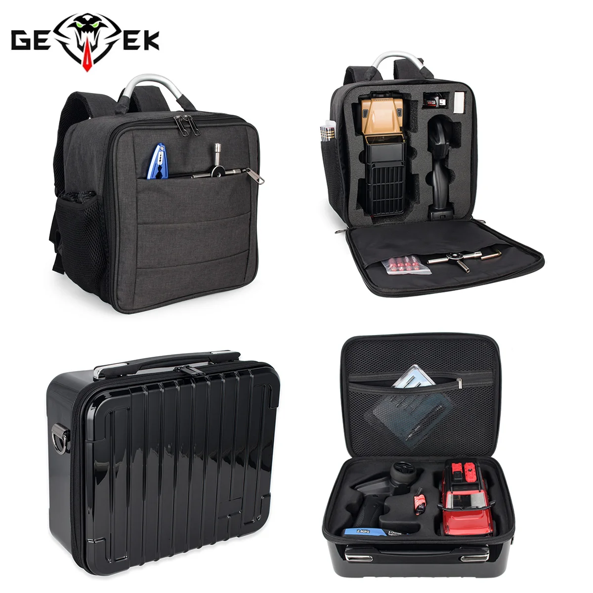 

TRX4M Storage Bag Carrying Case Waterproof Shoulder Bags Outdoor Backpack for 1/24 1/18 RC Crawler SCX24 TRX4-M Defender Bronco
