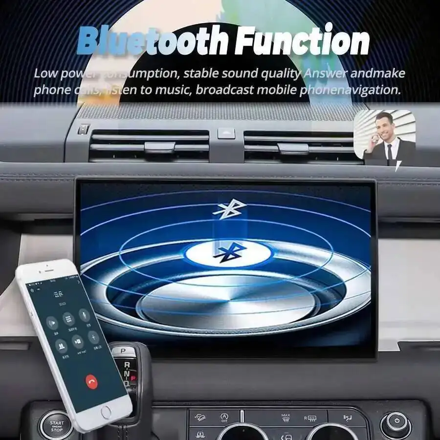 

Carplay For Land Rover Defender 2018-2025 Android 14 Navirider GPS Navigation 11.4Inch Auto Car Multimedia Video Player Screen