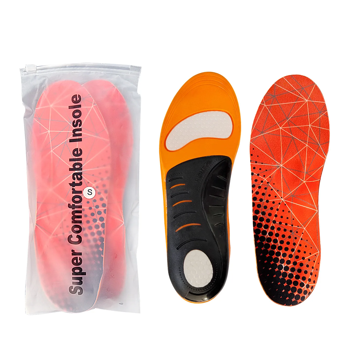 New Arch Support Sports Insoles For Men And Women Breathable Shock Absorbing Flat Foot Orthotic Insoles Plantillas Para Zapatos