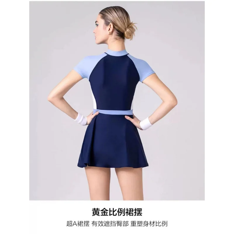 Minsu maillot de bain une pièce pour femme haut de gamme 2025 nouveaux maillots de bain pour femmes séchage rapide conservateur professionnel maillots de bain pour femmes