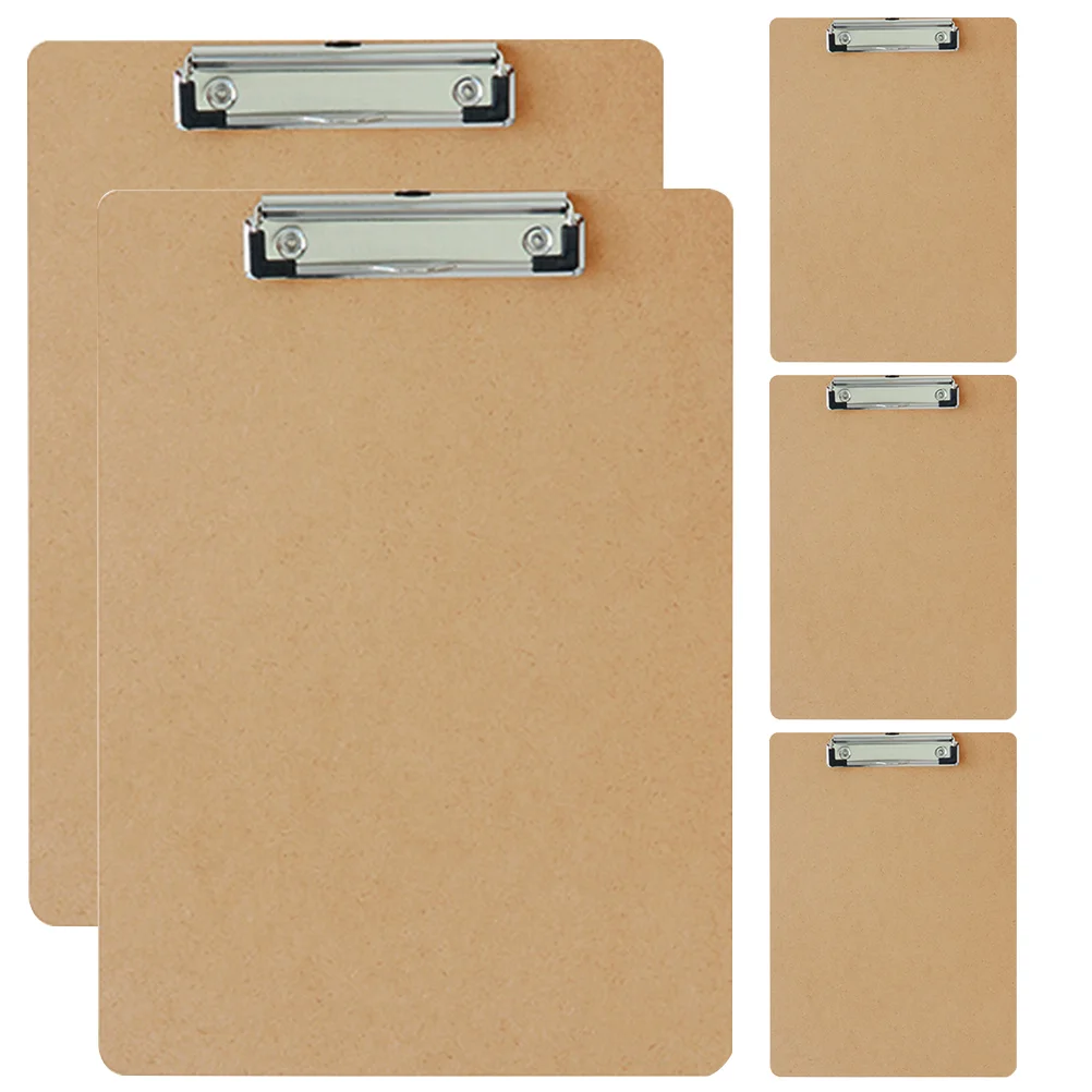 

5 Pcs A4 File Folder Clipboard for Classroom Office Writing Boards Splint Paper Clips Child