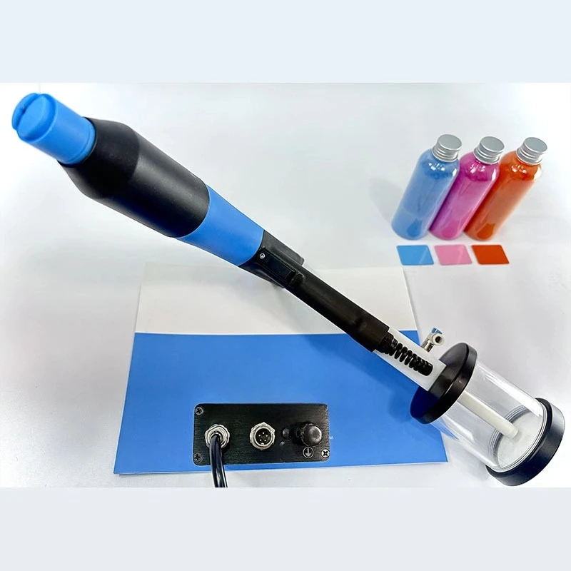 

Portable small laboratory metal coating machinery with proofing gun electrostatic powder spraying machine