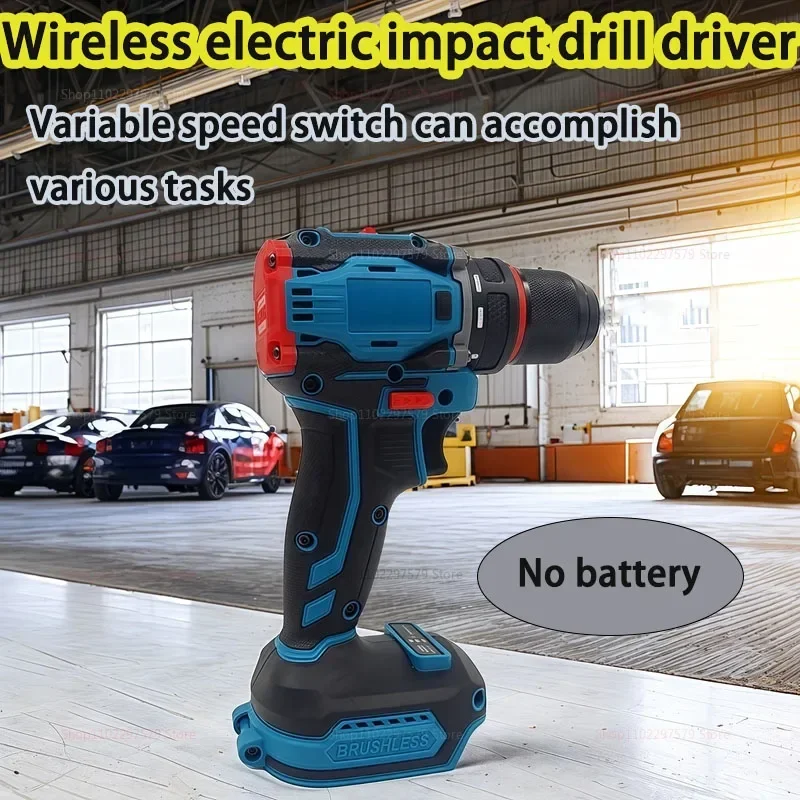 

Беспроводная бесщеточная электрическая дрель с 2-скоростным металлическим патроном. Легкий электроинструмент «сделай сам», совместимый с аккумулятором 18 В. Идеально подходит для дома.