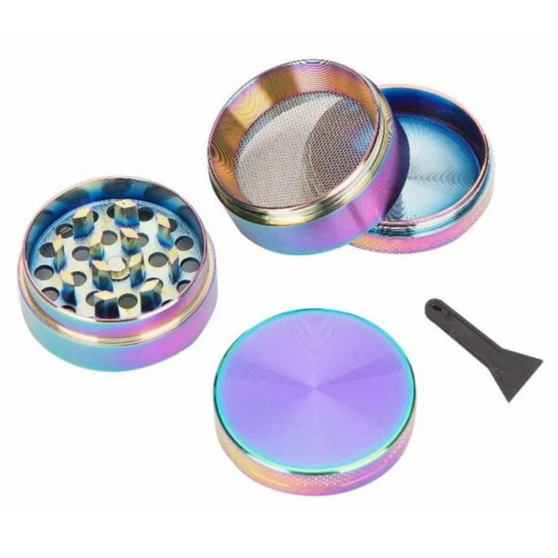 40mm 4-Layer Aluminum Herbal Herb Tobacco Grinders for Smoking Metal Tobacco Cutting Pipe Accessories Tobacco Pipes Herb Mills