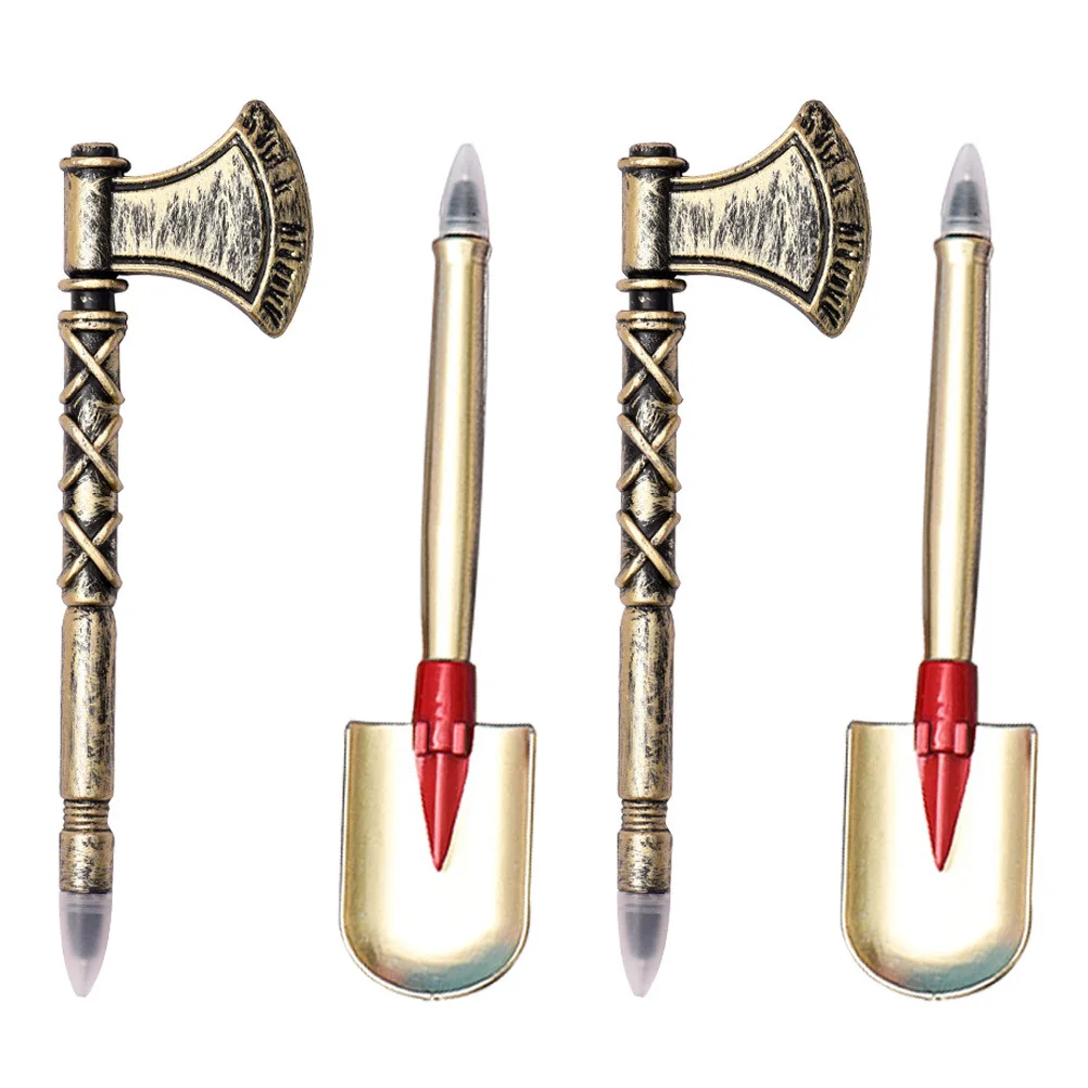 

4Pcs Unique Design Household Writing Pen for Students ABS Material Portable Multi-Function Fun Pen Gift Idea