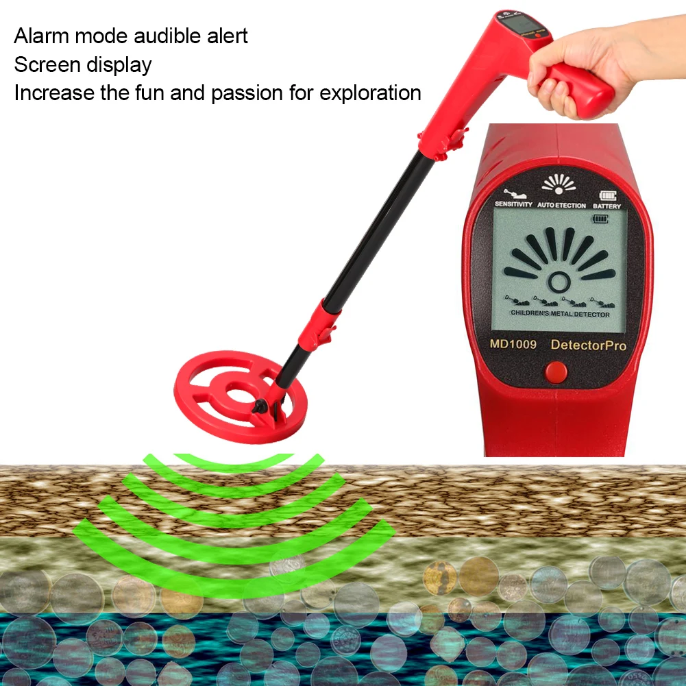 

Metal Detector High Precision Underground Gold Metal Detector Outdoor Treasure Hunt Toy Science Detector Gift for Kids