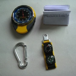 4-in-1 Altitude Meter Altimeter Barometer Compass Thermometer Portable Camping Hiking Compass Outdoor Tool