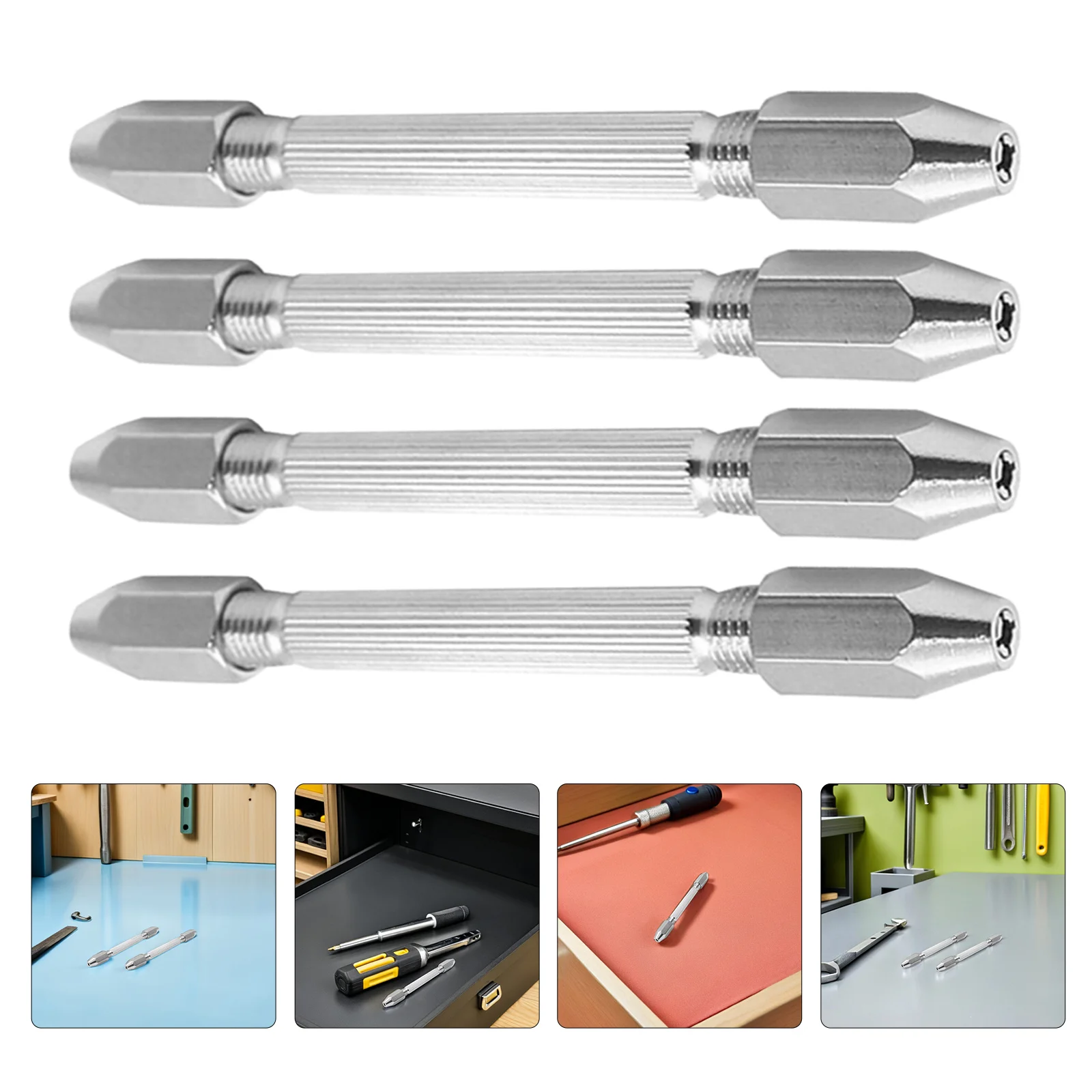 

Набор из 4 двухсторонних ручных сверлильных станков (верток) с диапазоном 0,5-3,2 мм для изготовления ювелирных изделий, скручивания проволоки и ремонта часов