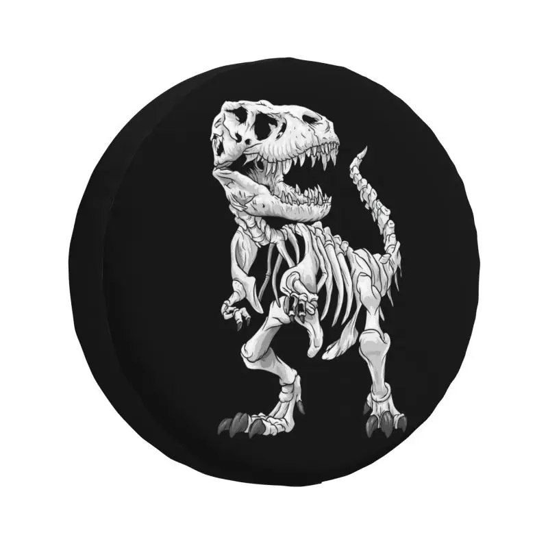 

Изготовленный на заказ чехол для запасного колеса T-Rex Skeleton Dino Bones для Toyota RAV4 Prado Paleontologist Dinosaur 4WD 4x4 RV, защита колес автомобиля