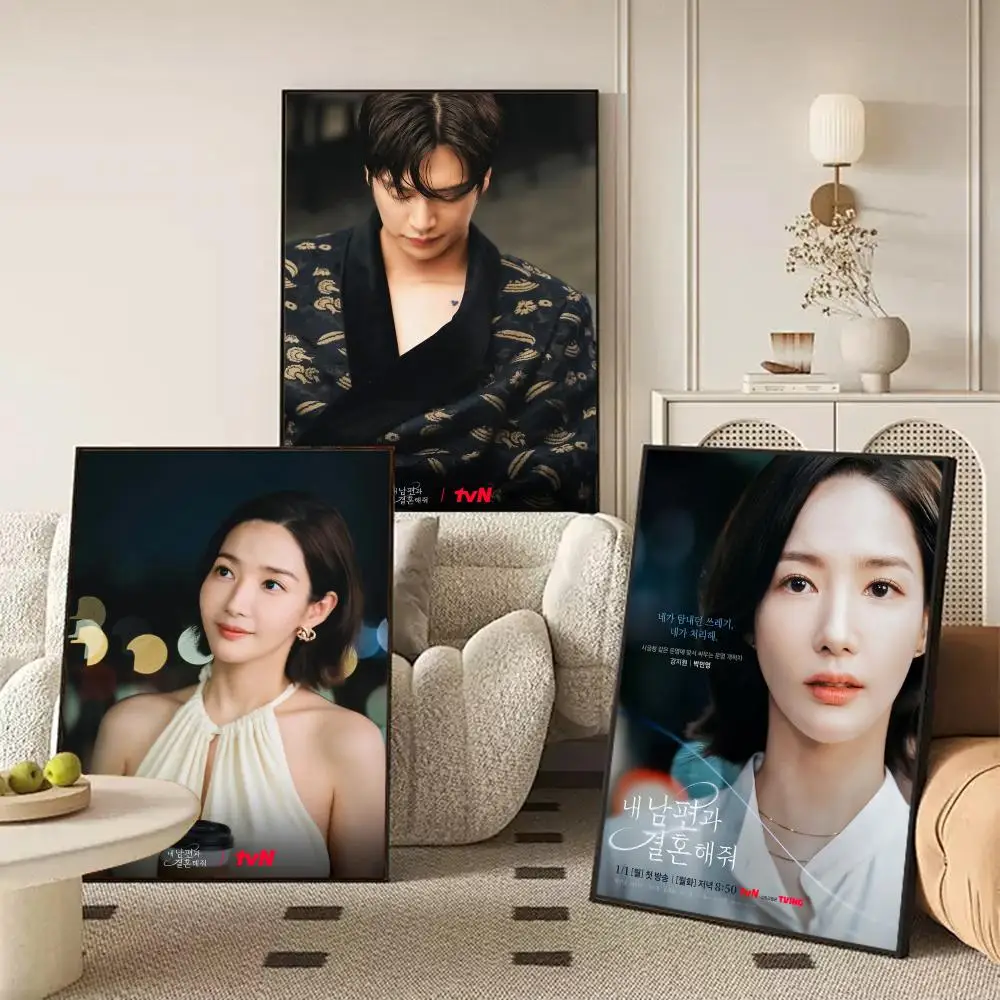 Tv Show M-Marry My Husband Poster Self-adhesive Art Waterproof Paper Sticker Coffee House Wall Decor