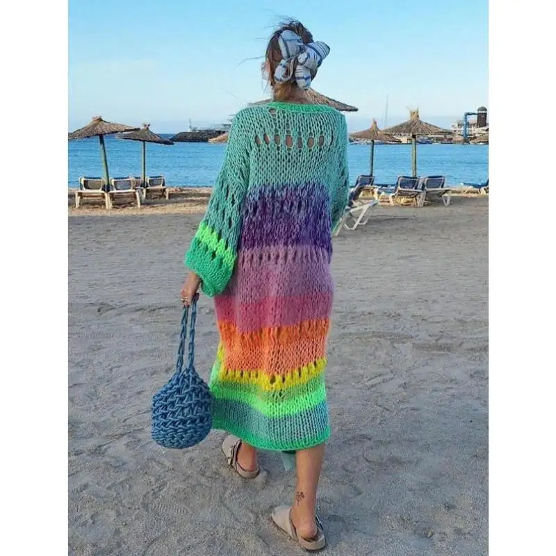 

Men's Knitted Sweater Women's Hook Needle Open Worked Ne Design Coolmax Fiber Sport Inner Wear Thiened Nine...