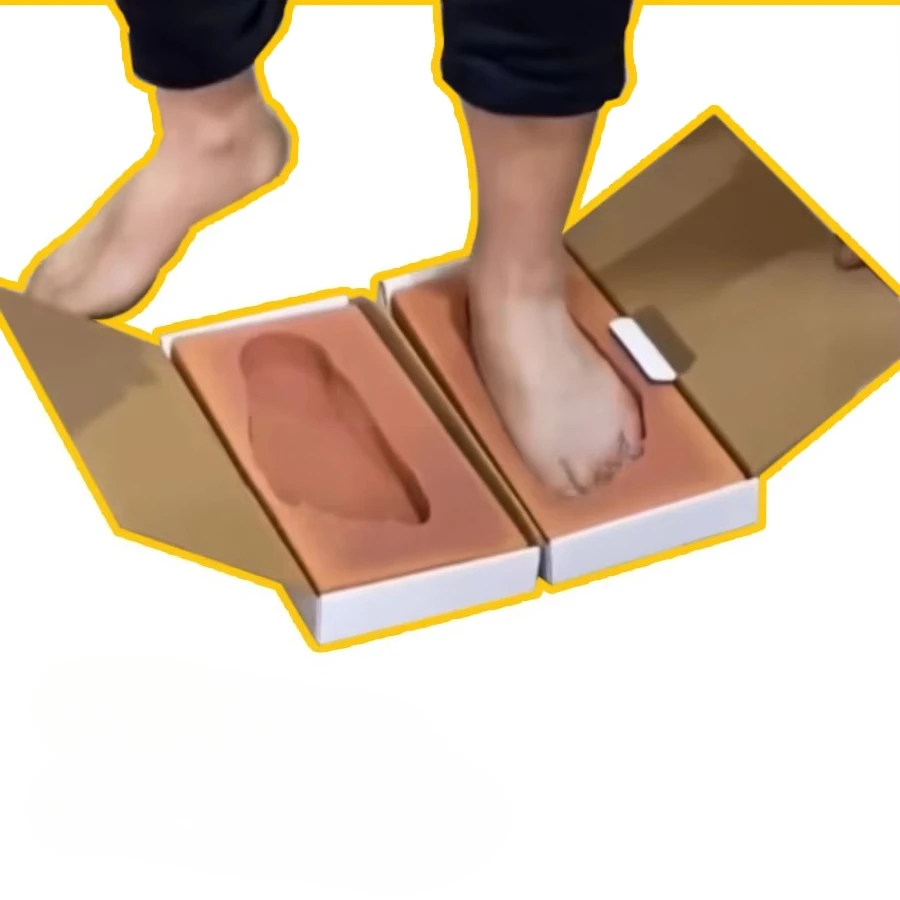 Custom Shoe-specific Clay Mould & Foot Impression Box	Foot Moulding Box Clay for Custom Shoes Foot Feet Clay Mould Pressing Box